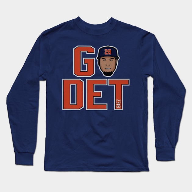 Javier Baez Detroit GO DET Long Sleeve T-Shirt by danlintonpro